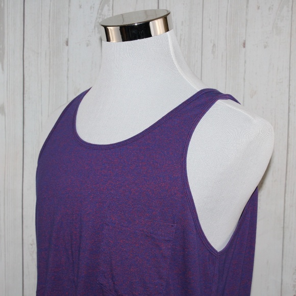Rainbow One Size Purple Speckled Pink Tank Top - Picture 2 of 8